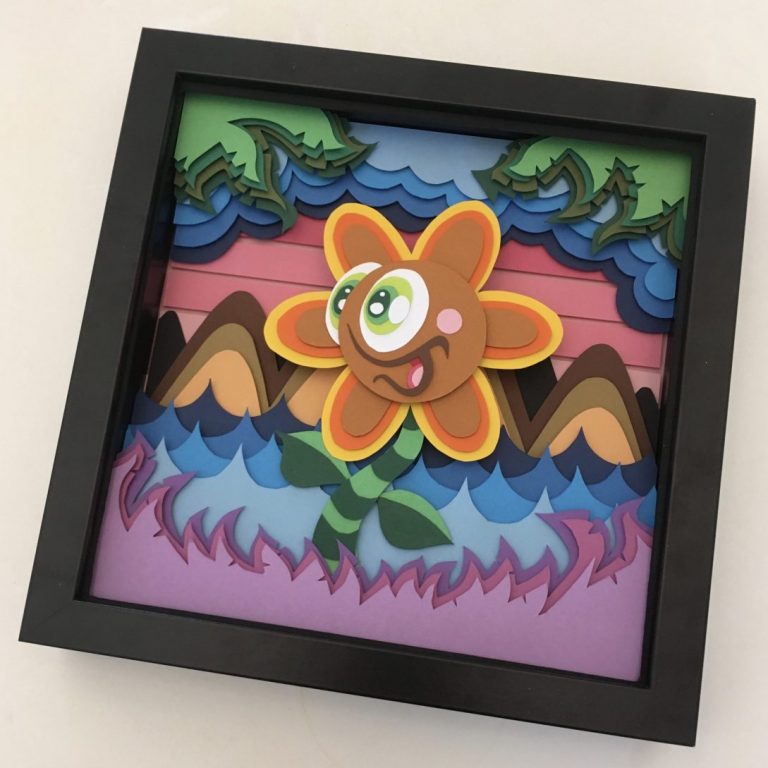 Studio Edo Rath Paper Art - Sunflower 23 x 23 cm